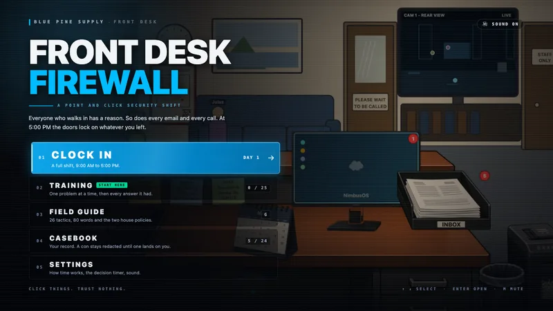 Front Desk Firewall gameplay